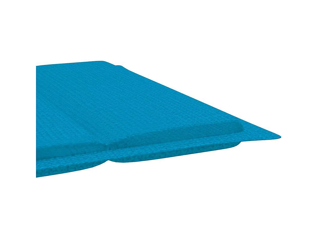 Chaise longue de jardin avec coussin Bois d'acacia solide