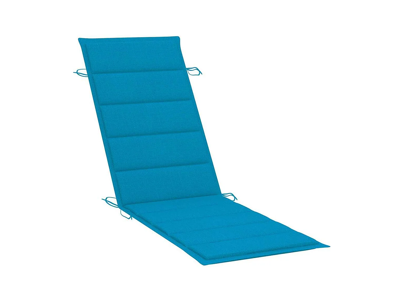 Chaise longue de jardin avec coussin Bois d'acacia solide