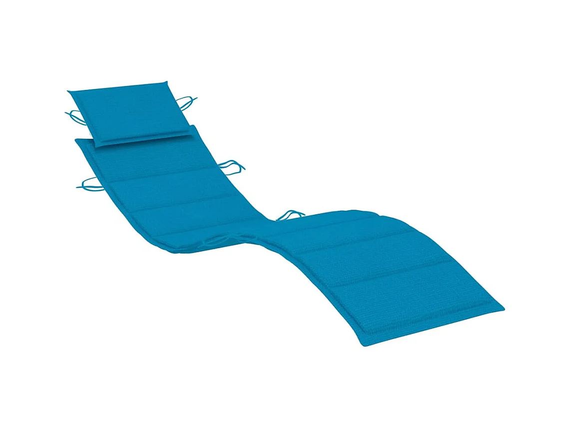Sonnenliegen 2 Stk. mit Tisch und Auflagen Massivholz Akazie