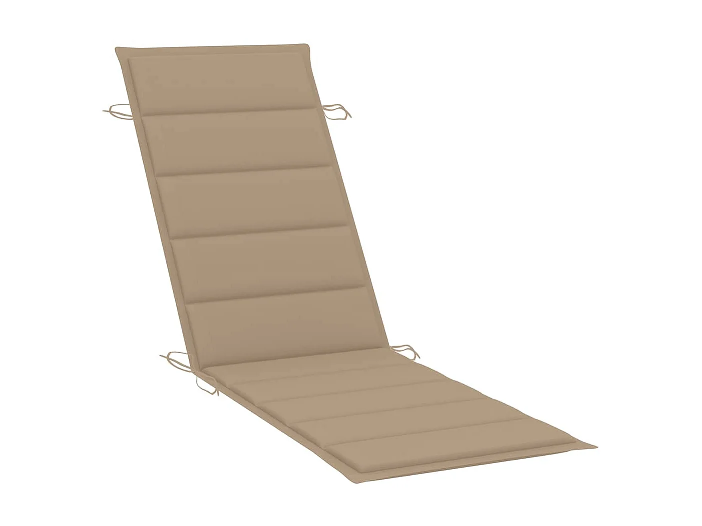 Chaise longue de jardin avec table et coussin Bois d'acacia