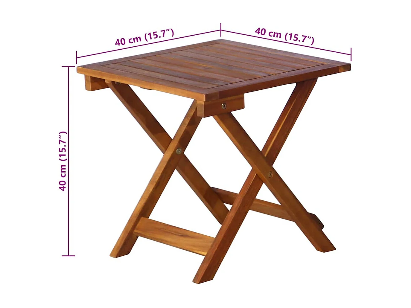 Sonnenliege mit Tisch und Auflage Massivholz Akazie
