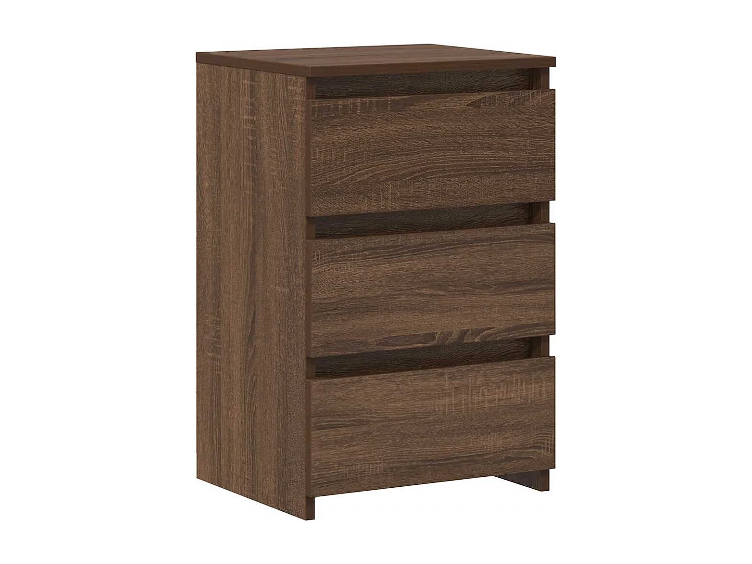 Nachtkastjes 2 st 40x35x62,5 cm bewerkt hout bruin eikenkleur