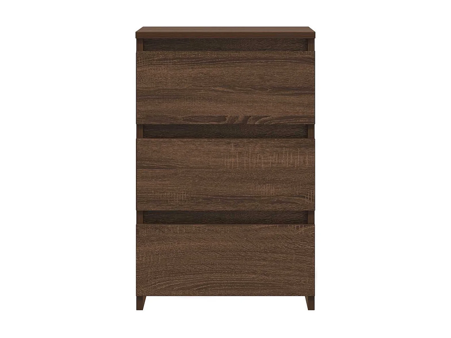 Nachtkastjes 2 st 40x35x62,5 cm bewerkt hout bruin eikenkleur