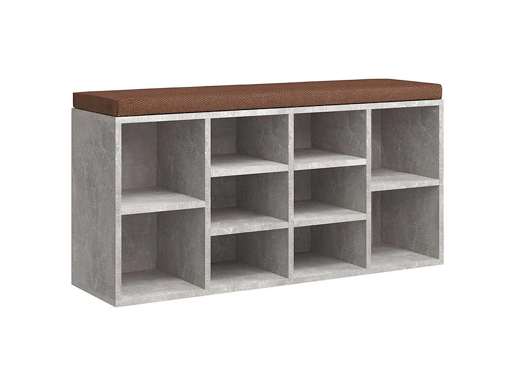 Sapateira 103x30x48 cm derivados de madeira cinzento cimento