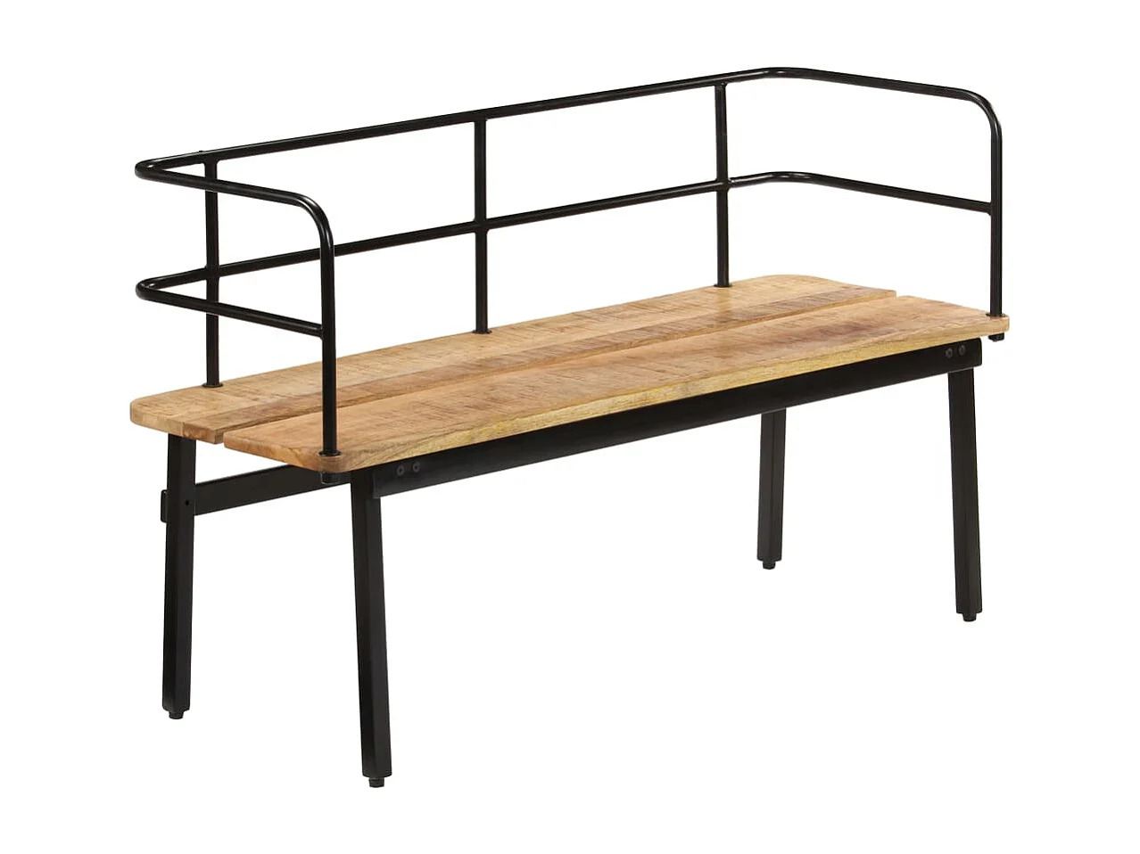 Panca 120x40x70 cm in Legno Massello di Mango