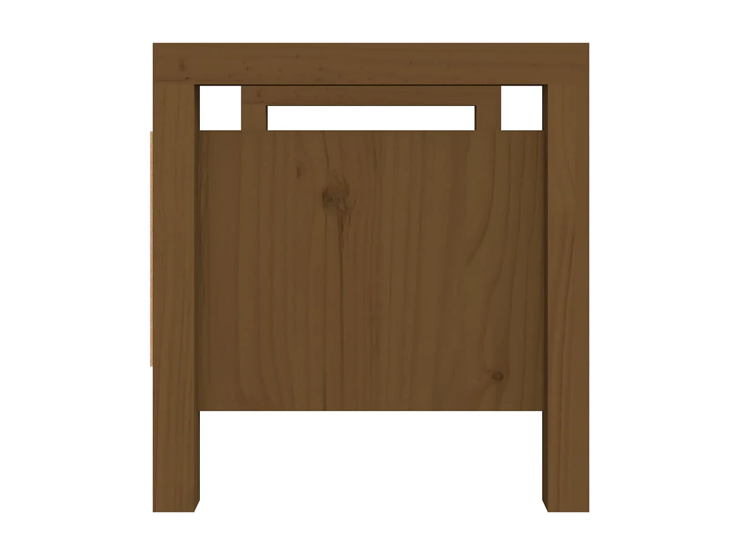 Halbankje 80x40x43 cm massief grenenhout honingbruin