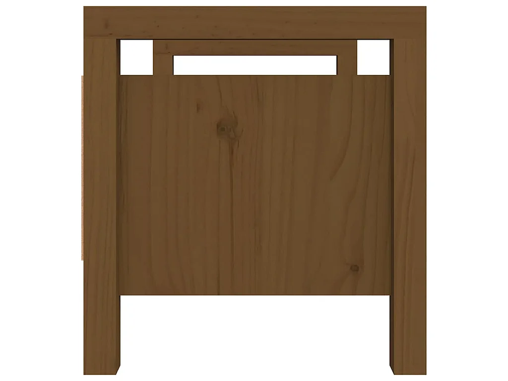 Panca da Ingresso Ambra 80x40x43 cm in Legno Massello di Pino
