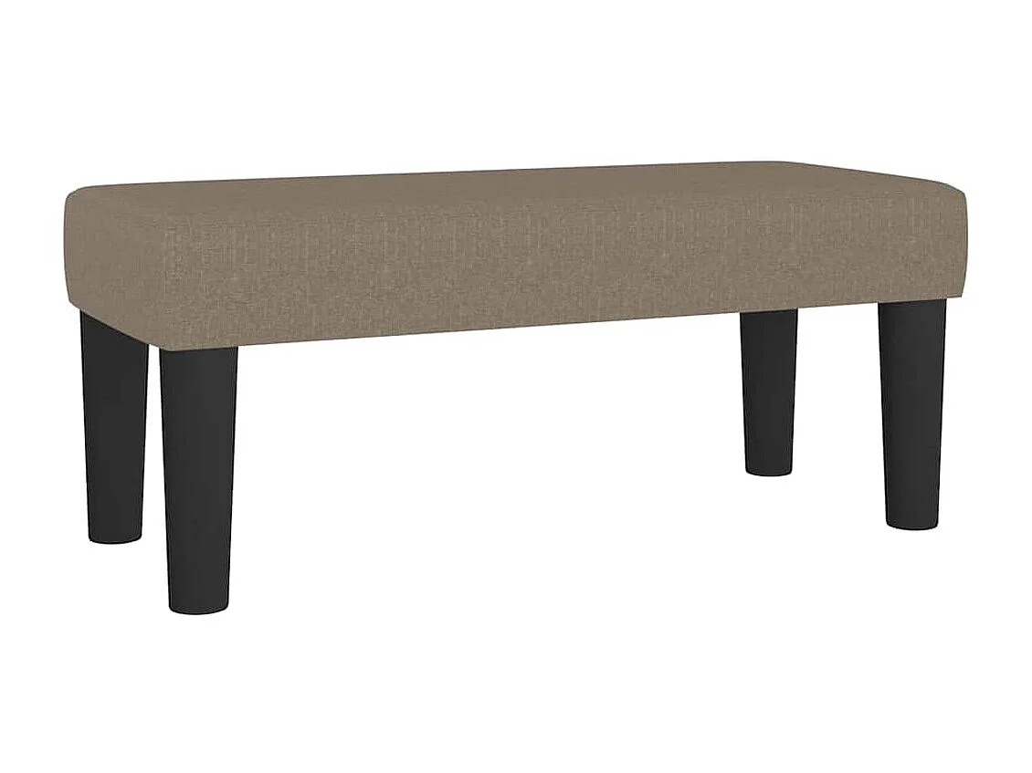 Sitzbank Taupe 70x30x30 cm Stoff