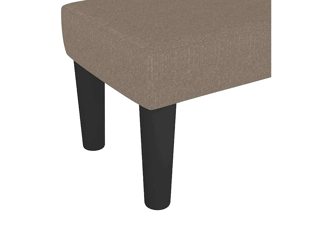 Sitzbank Taupe 70x30x30 cm Stoff