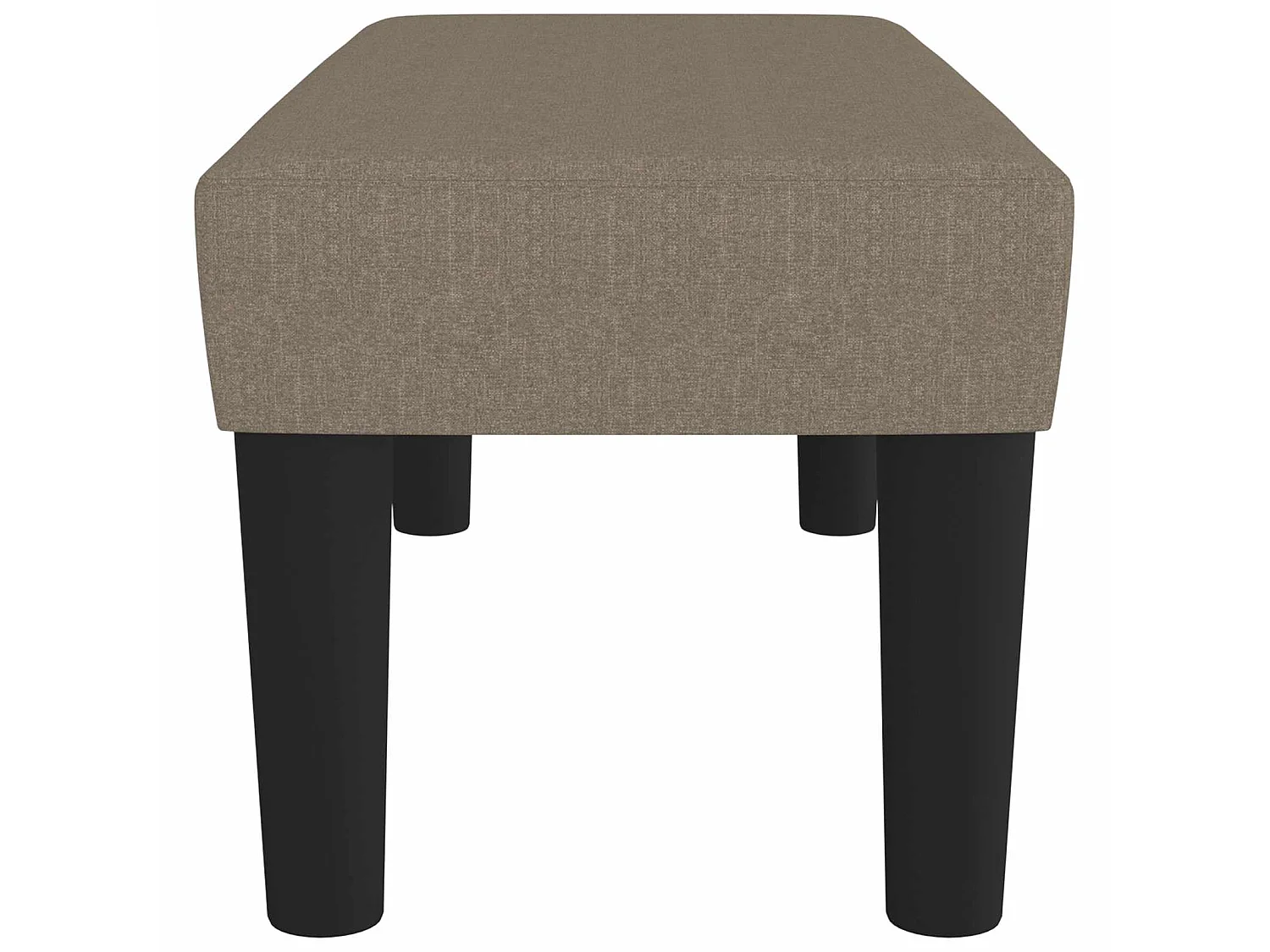 Sitzbank Taupe 70x30x30 cm Stoff