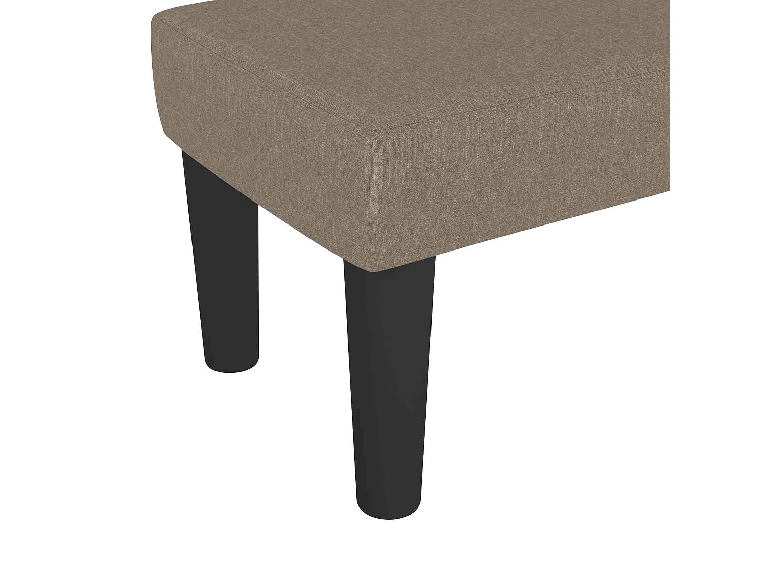 Sitzbank Taupe 70x30x30 cm Stoff