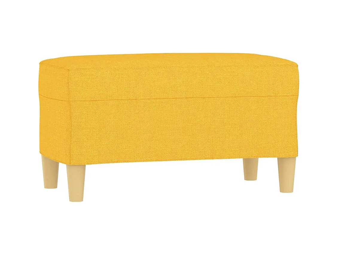 Banc Jaune clair 70x35x41 cm Tissu
