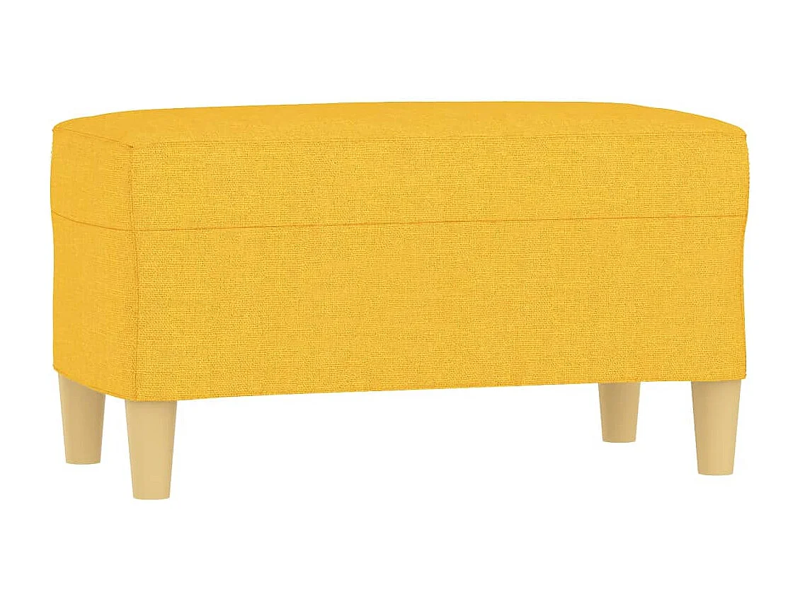 Banc Jaune clair 70x35x41 cm Tissu