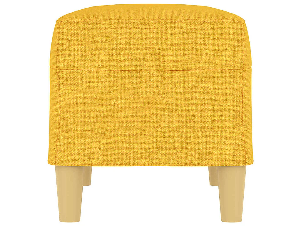 Banco 70x35x41 cm tecido amarelo-claro