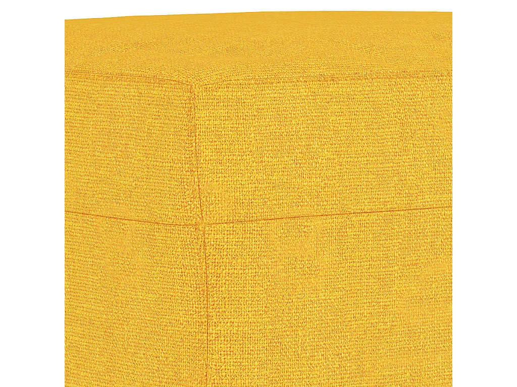Banco 70x35x41 cm tecido amarelo-claro