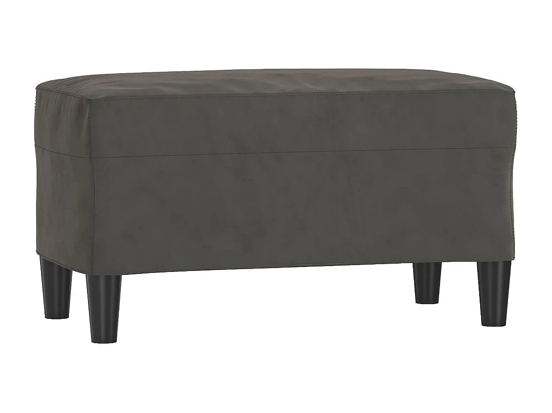 Sitzbank Dunkelgrau 70x35x41 cm Samt