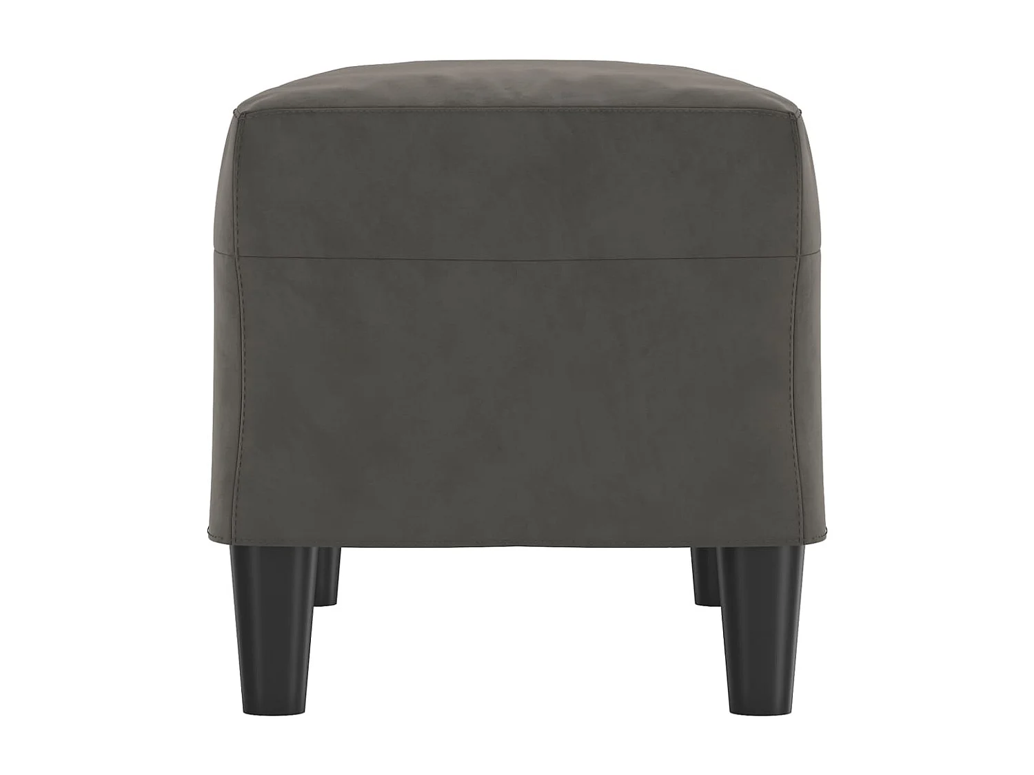 Sitzbank Dunkelgrau 70x35x41 cm Samt