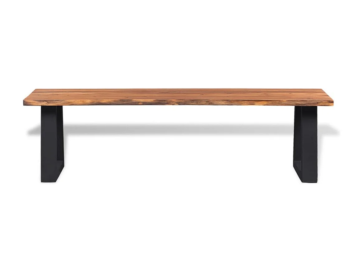 Sitzbank Akazienholz Massiv 160 cm