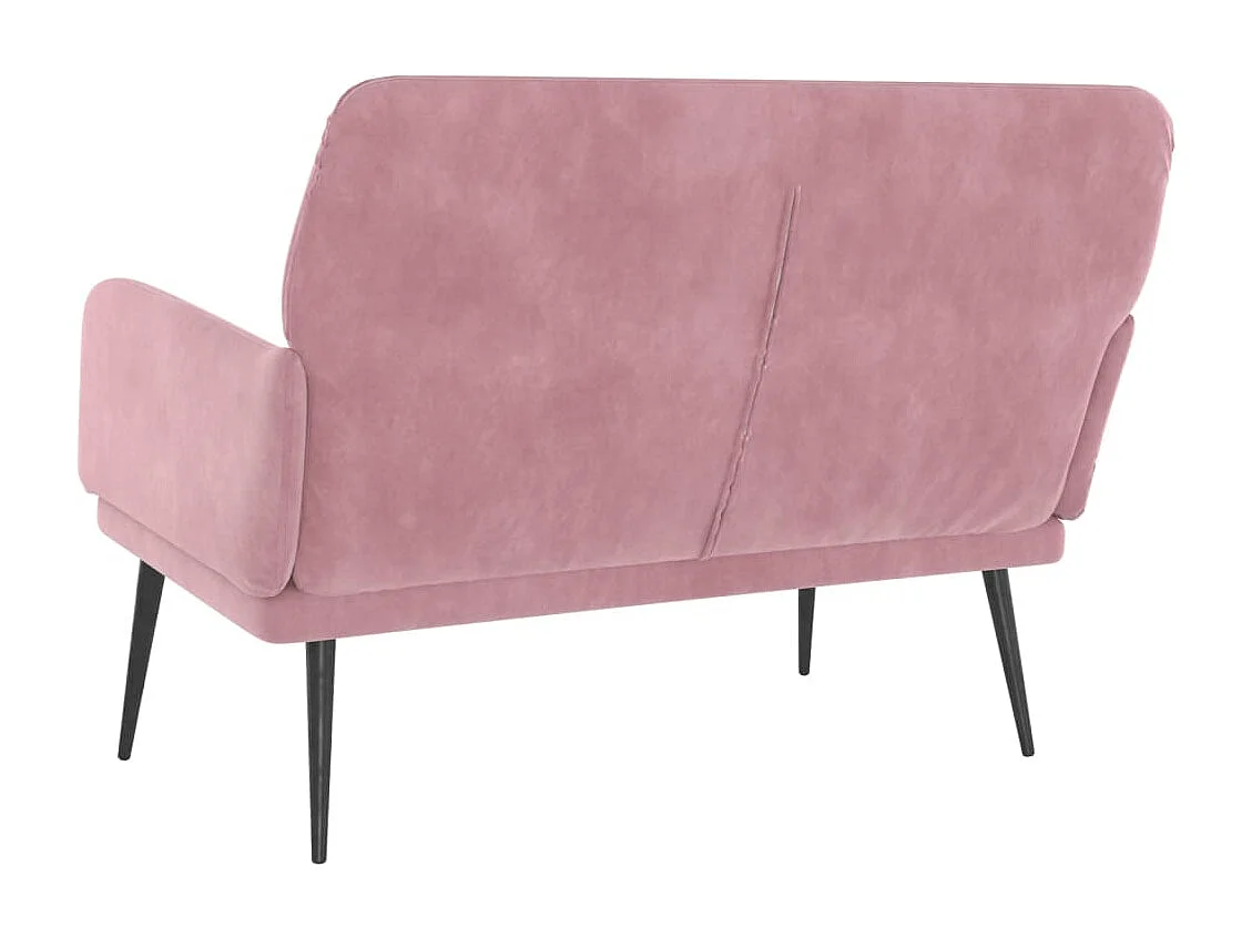 Banc Rose 108x79x79 cm Velours