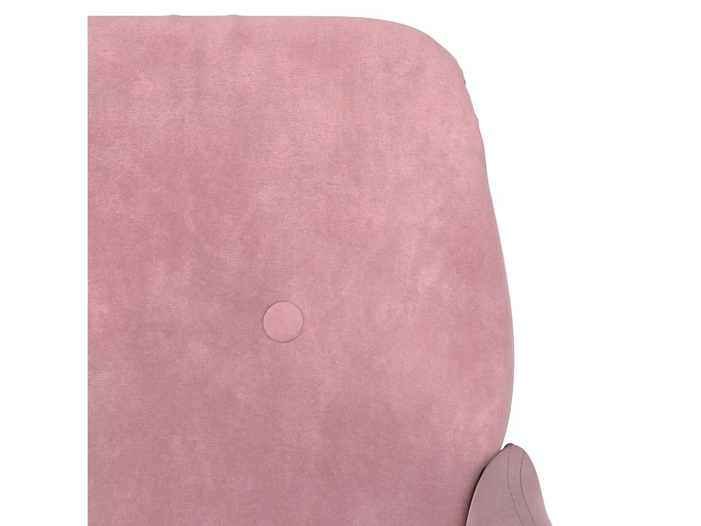 Bankje 108x79x79 cm fluweel roze