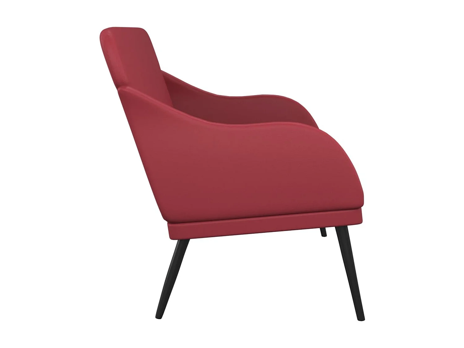 Banc Rouge bordeaux 110x76x80 cm Similicuir