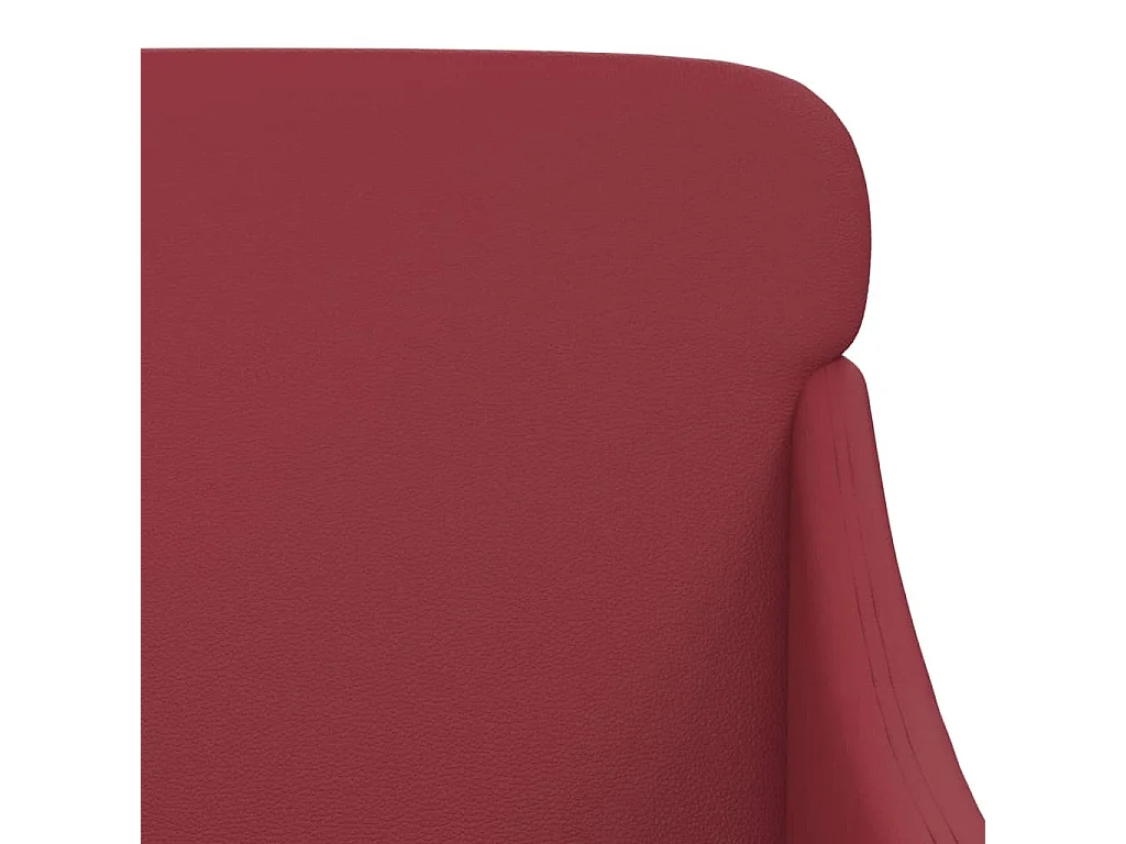 Banc Rouge bordeaux 110x76x80 cm Similicuir