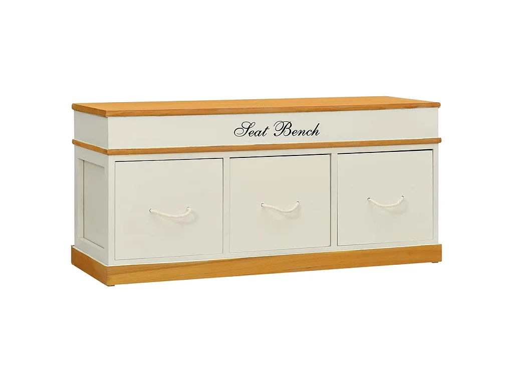 Banc d'entrée de rangement à chaussures