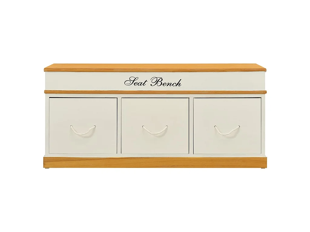 Banc d'entrée de rangement à chaussures