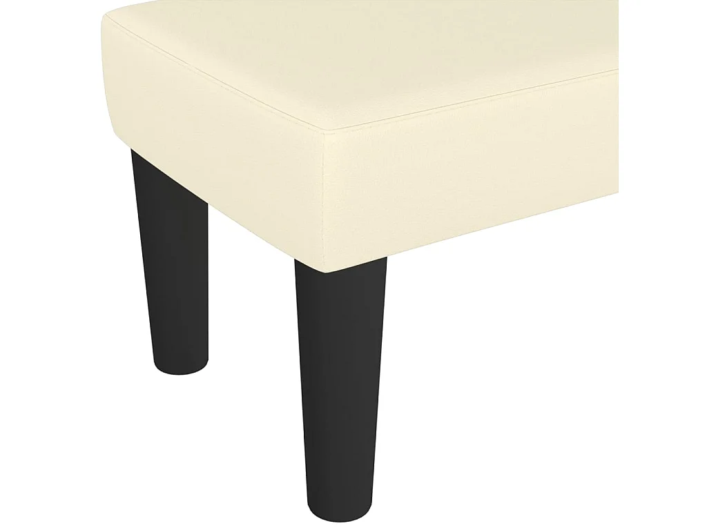 Banc Crème 70x30x30 cm Similicuir