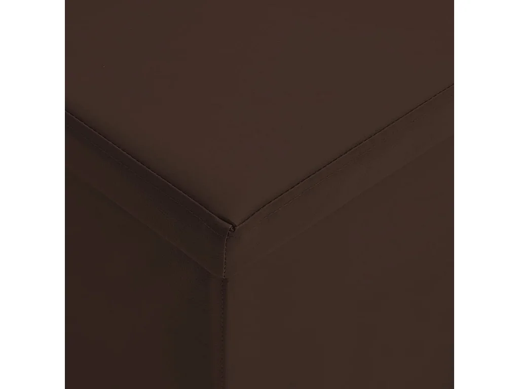 Faltbare Sitzbank mit Stauraum Braun PVC