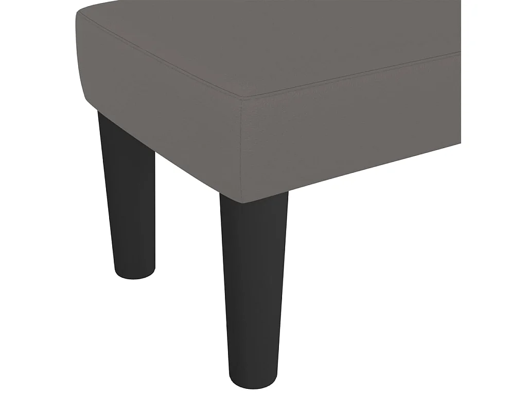 Panca Grigia 70x30x30 cm in Similpelle
