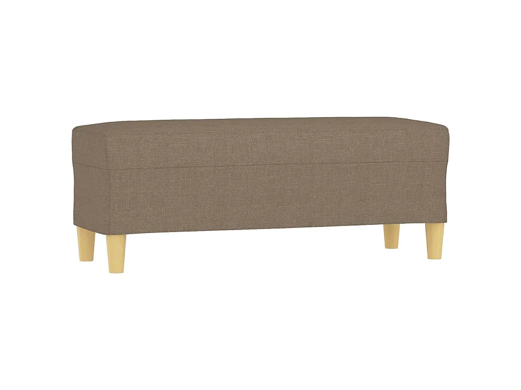 Banc Taupe 100x35x41 cm Tissu