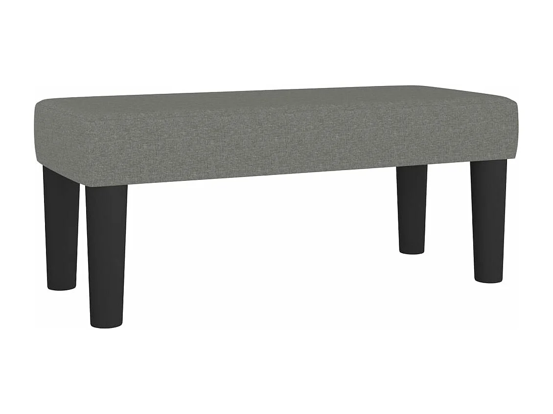Banc Gris foncé 70x30x30 cm Tissu