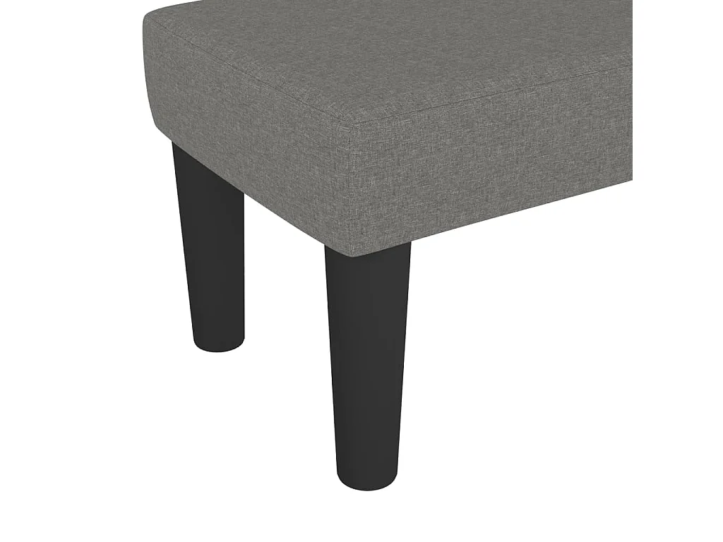 Banc Gris foncé 70x30x30 cm Tissu