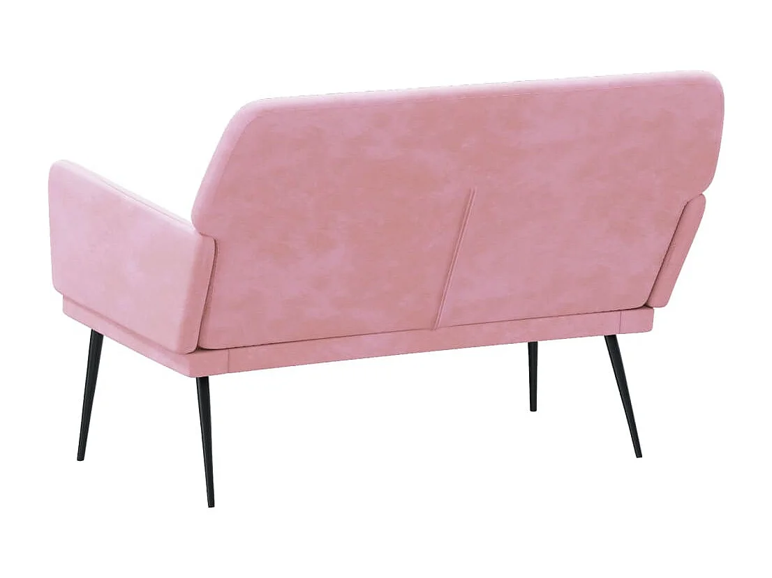 Banc Rose 108x79x79 cm Velours