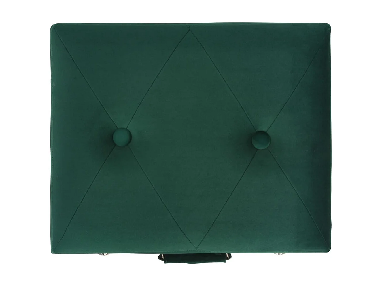 Hocker mit Stauraum 3 Stk. Grün Samt