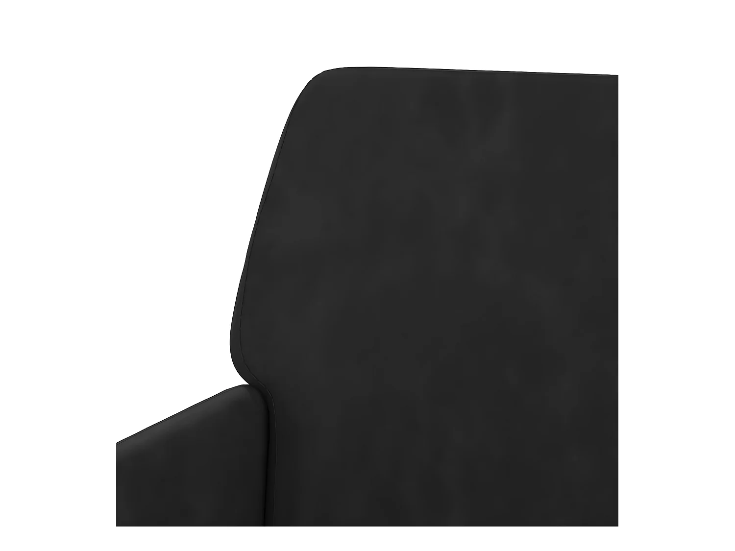 Sitzbank Schwarz 108x79x79 cm Samt