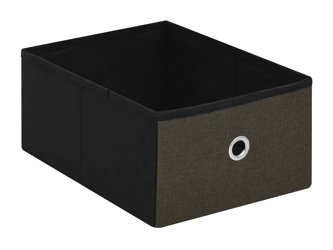 Banco arrumação dobrável 76x38x38cm linho falso castanho-escuro