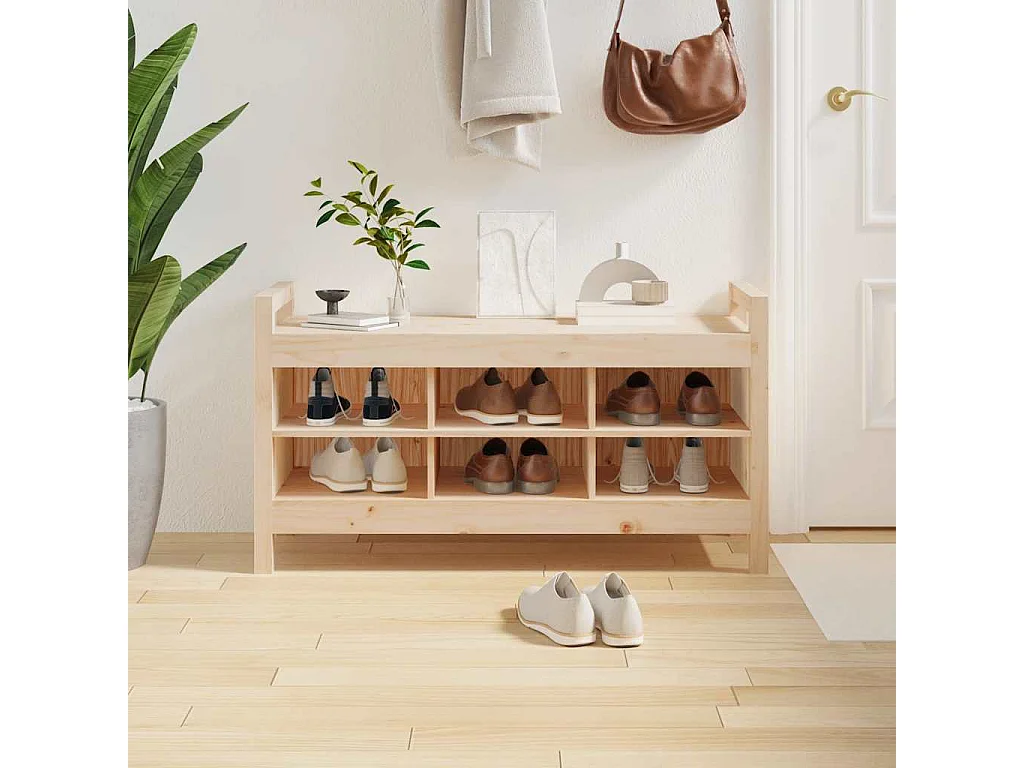 Flurbank 110x40x60 cm Massivholz Kiefer