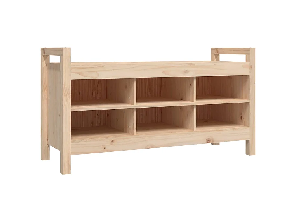 Flurbank 110x40x60 cm Massivholz Kiefer