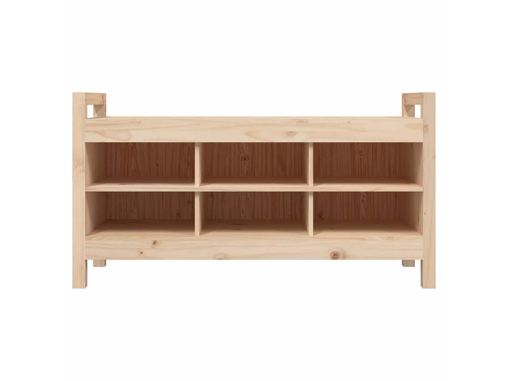Halbankje 110x40x60 cm massief grenenhout