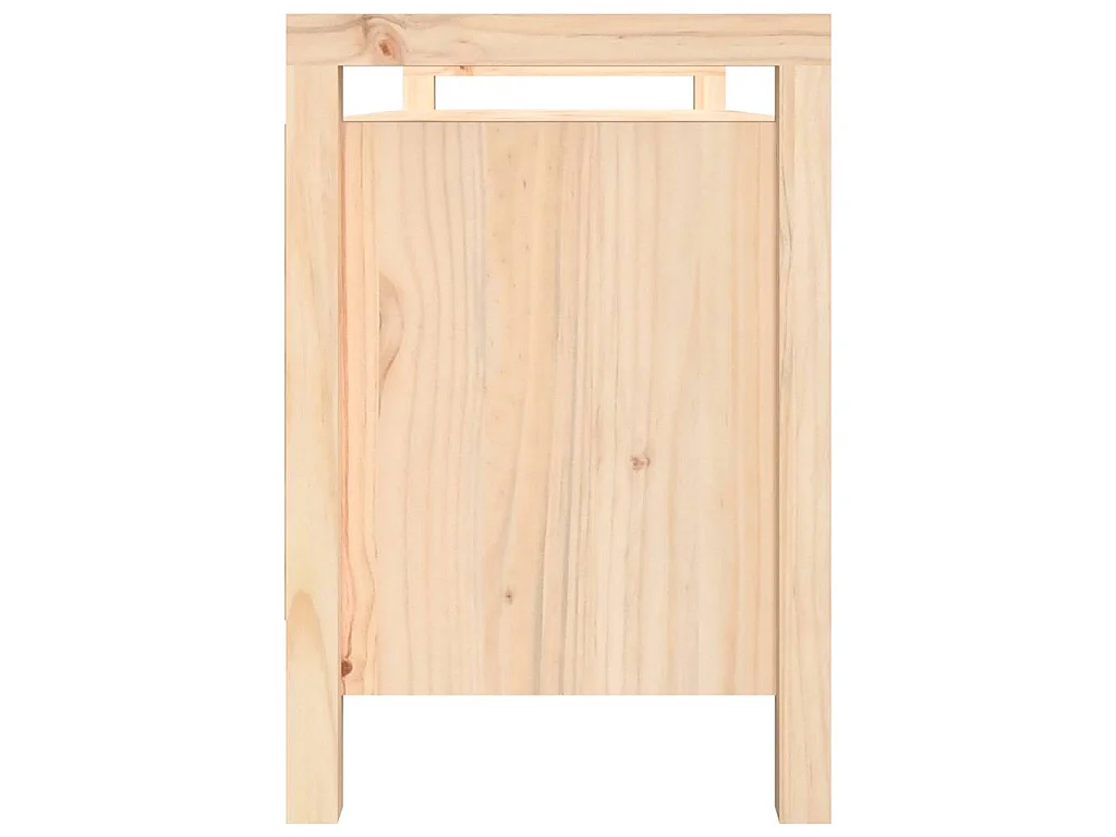 Halbankje 110x40x60 cm massief grenenhout