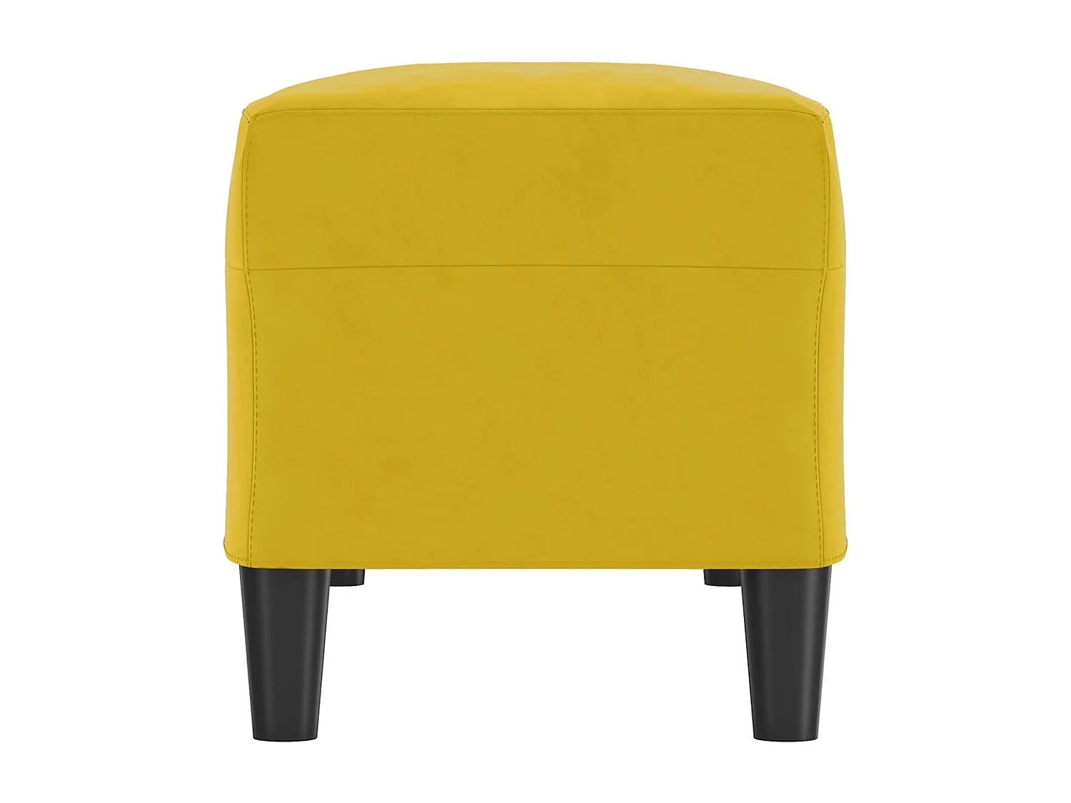 Banc Jaune 100x35x41 cm Velours