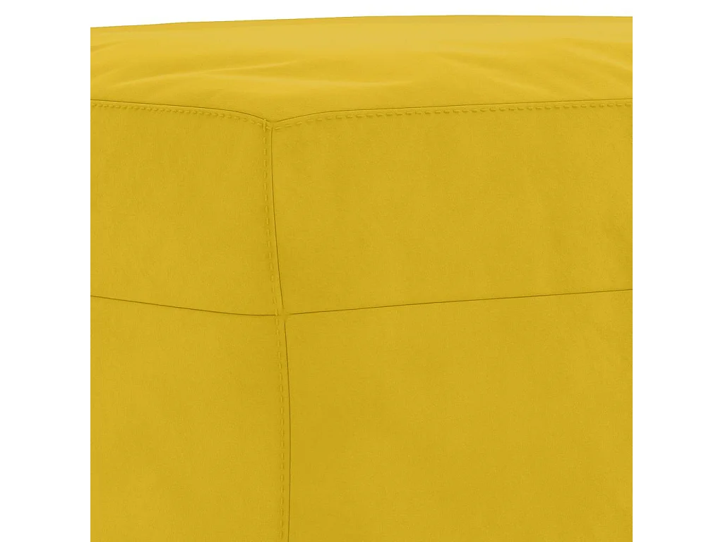 Banco 100x35x41 cm veludo amarelo