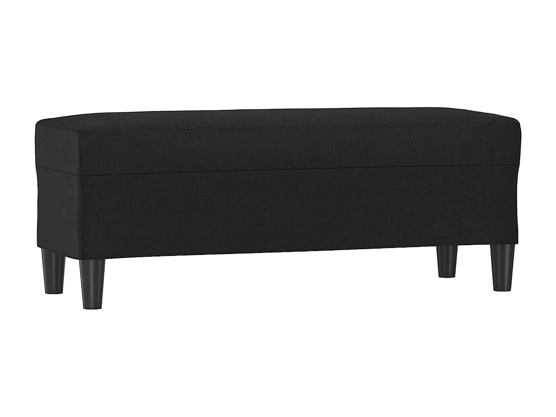 Sitzbank Schwarz 100x35x41 cm Kunstleder