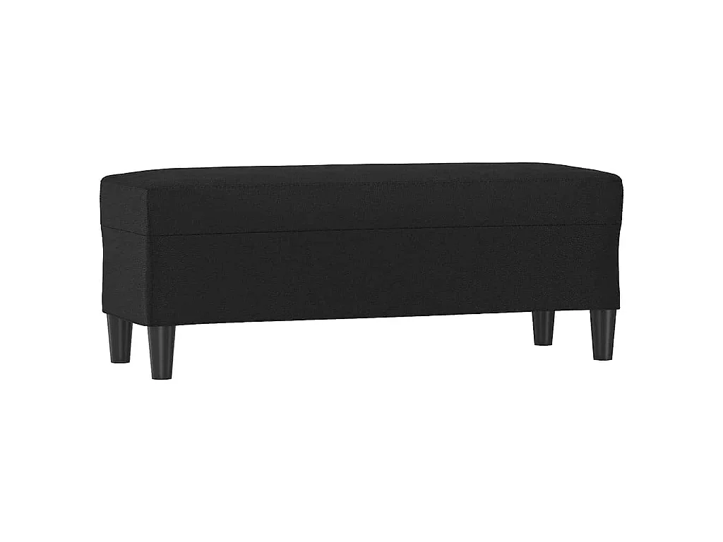 Banc Noir 100x35x41 cm Similicuir