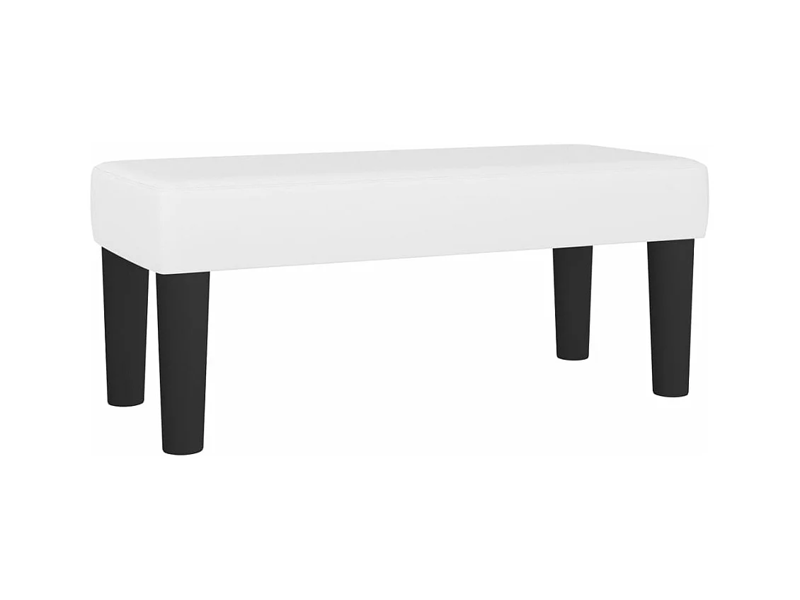 Banc Blanc 70x30x30 cm Similicuir