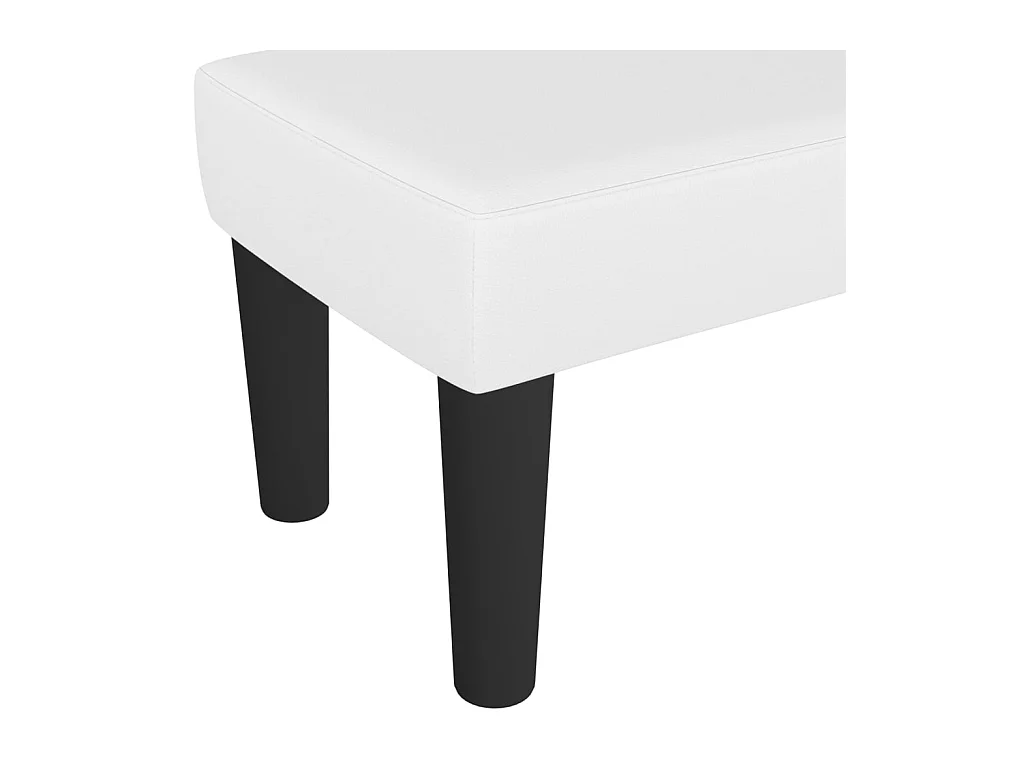 Banc Blanc 70x30x30 cm Similicuir