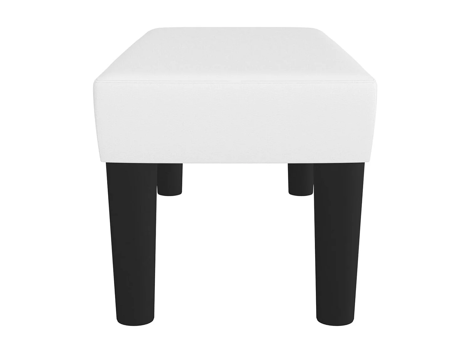 Banco 70x30x30 cm couro artificial branco
