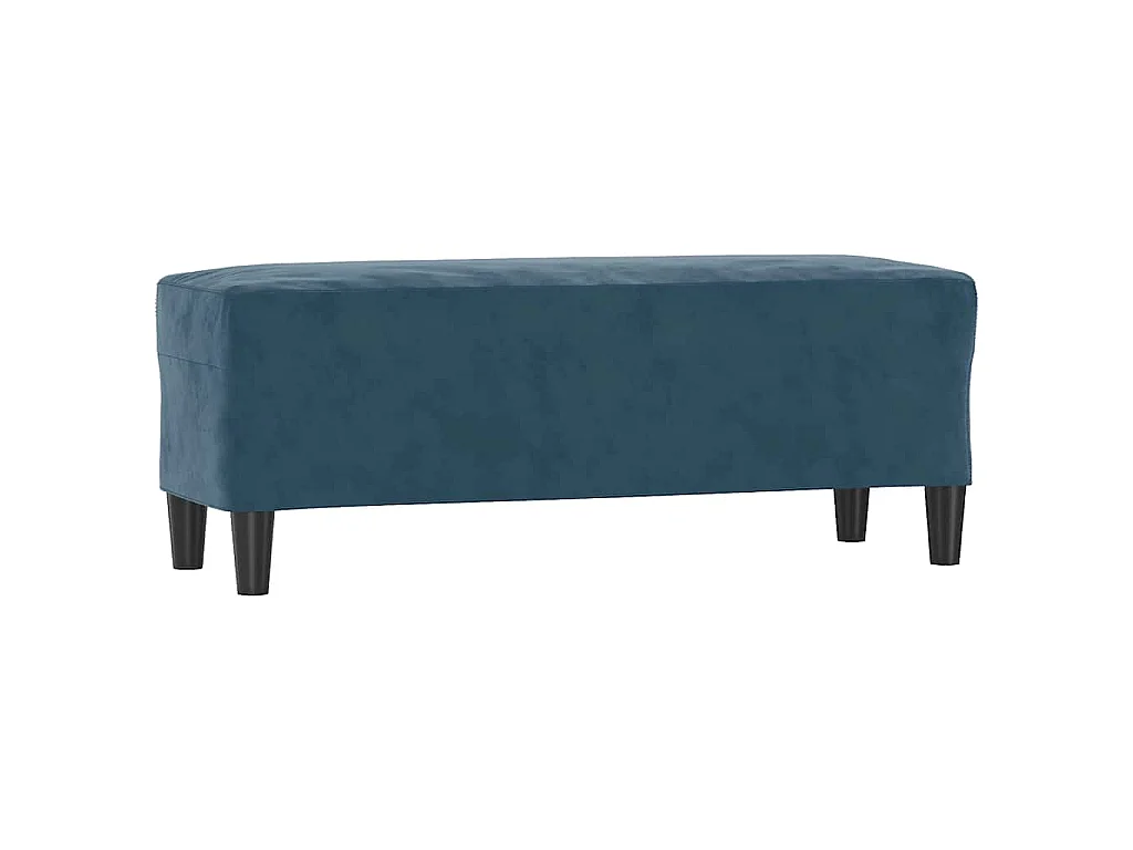 Panca Blu 100x35x41 cm in Velluto